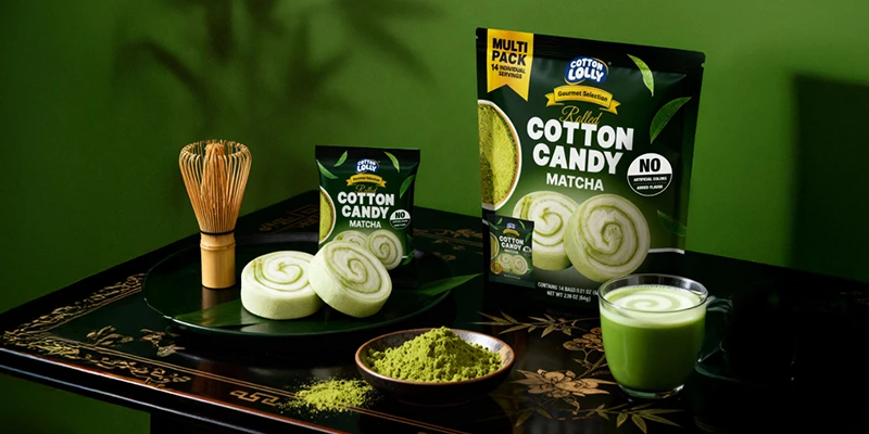 Made In Korea Premium Soft and fluffy rolled cotton candy with multi-layered texture by Cotton Lolly