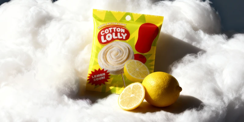 Cotton Lolly rolled cotton candy for kids birthday party favors